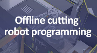 Offline cutting robot programming